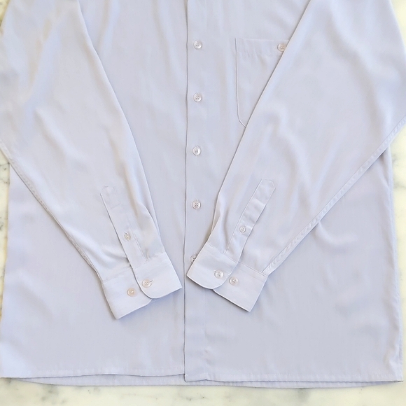 NWOT. MAXINI COLLEZIONE Men's 100% Micro Microlon Peach Skin Dress Shirt. - Picture 3 of 5